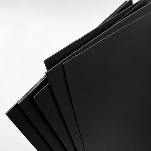 Fabricant de carton noir 250 g/m² Épaisseur du papier cartonné Carton dur de couleur <span class=keywords><strong>noire</strong></span> imprimé avec logo personnalisé - Product Image 2