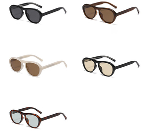 แว่นกันแดด UV 400 สีดำ ดีไซน์เนอร์ กรอบ PC พร้อมโลโก้ รุ่น 2026 ขายส่ง แว่นกันแดดทรงกลมสำหรับผู้ชาย - Product Image 4