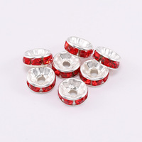 Nouveau Bracelet collier bricolage accessoires cuivre cristal perle strass Rondelle entretoise perles pour la fabrication de bijoux
