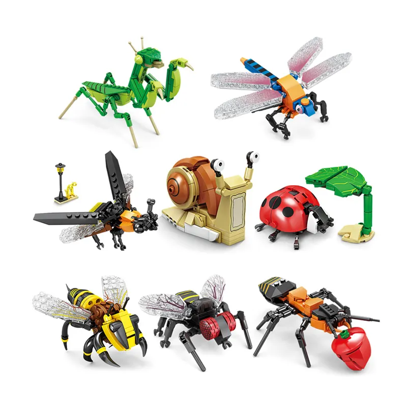 Nouveau Moc insecte modèle blocs de construction mouche abeille ville Construction briques ensemble enfants Puzzle assembler jouets pour enfants cadeau