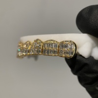 Grillz en argent 925 plaqué or émeraude Hip Hop pour hommes et femmes, personnalisé avec Moissanite VVS, bijoux dentaires