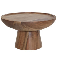 Ensemble de tables basses modernes en teck massif de style nordique, hauteur réglable, avec plateau en verre, pour salon et mobilier de maison (vente en gros)