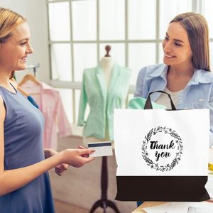 Bolsas de Plástico para Compras de 16x18 Pulgadas, Bolsas de Boutique para Pequeños Negocios, Mercancía a Granel, Tamaño Grande, con Asa Superior - Product Image 3