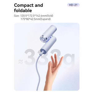 <strong>Portable</strong> Professional Salon Electric Ionic Foldable Compact High Speed <strong>Hair</strong> <strong>Dryer</strong> Rechargeable for Hotel - Product Image 2