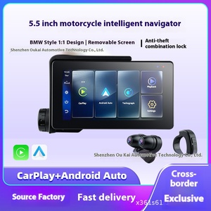 Pantalla GPS inalámbrica impermeable de 5,5 pulgadas para Android Apple Carplay navegación portátil 1 año para motocicletas BMW - Product Image 3