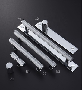 Low Price High Quality American Style Nordic <strong>Black</strong> Gold Cabinet <strong>Door</strong> Knurled Handle Brass - Product Image 4