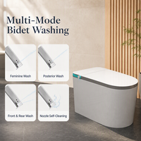 Toilette intelligente MWD avec siège chauffant réglable, 4 niveaux de puissance, 360° °   Barrière en mousse raffinée, fabrication OEM/ODM, fourniture pour projets