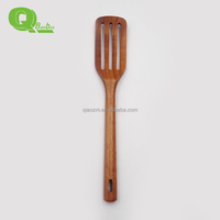 Spatule de cuisine en bois 100 % écologique, spatule ajourée