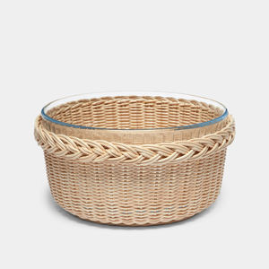 Bandeja de almacenamiento de material de ratán al por mayor de fábrica, gran capacidad, puede acomodar bandeja de comida para el hogar, bandeja de servicio hecha en Vietnam - Product Image 6