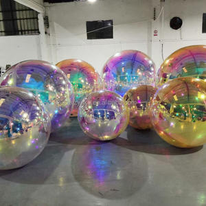 Ballon miroir flottant en PVC pour décoration d'événements géants, boule disco brillante, boule miroir gonflable - Product Image 2
