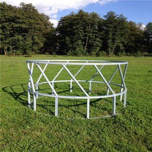 Nouveauté Mangeoire ronde pour bétail galvanisée à chaud en grande quantité Mangeoire à foin pour bovins chevaux chèvres - Product Image 1