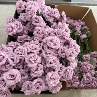 Arrangement floral artificiel de 3 têtes de roses en soie longue durée pour mariage, décoration florale d'intérieur et composition florale