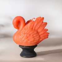 Bougie texturée artisanale de luxe écologique en cire de soja parfumée Cygne, sans fumée, aromathérapie, Flamingo, pour mariage, décoration intérieure, Saint-Valentin