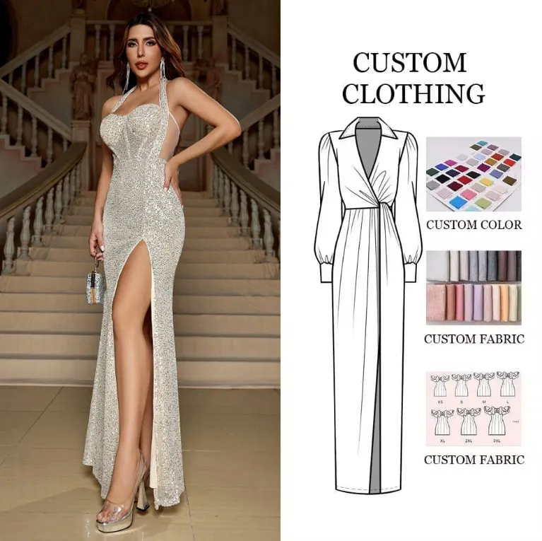 D&M Brand New Style Breathable Evening Dresses Women Girls Clothes Party Elegant Wedding Dress Bridal Gown