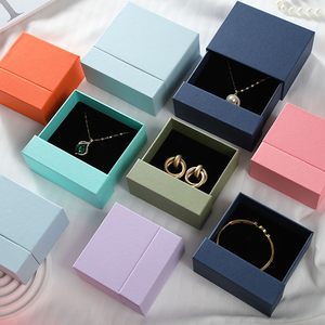 Double-Layer Square Jewelry Drawer <b>Box</b> with Foam Insert for Stud <b>Earrings</b> Necklace Luxury <b>Gift</b> Packaging - Product Image 2