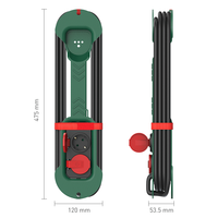 Multiprise de jardin extérieur Enrouleur de câble portable 2 prises EU Allemagne Standard IP44 Étanche 16A Prises pour usage industriel