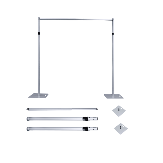 8.2 Ft * 10 Ft Adjustable Background Stand Backdrop Support System Kit with Carry Bag for Photography Video Studio