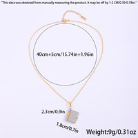Collier personnalisable en acier inoxydable plaqué or 18 carats avec lettre d'amour ouverte, collier de clavicule pour couple