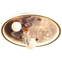 Plafonnier LED pour chambre d'enfant, planète astronaute, lune, lit LED simple