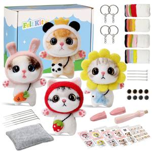 Kit de feutrage à l'aiguille pour débutants, kit pour chien, souvenirs faits à la main pour animaux de compagnie, fournitures de feutrage à l'aiguille, poupée en feutre pour animaux de compagnie, cadeau, kit de bricolage - Product Image 5