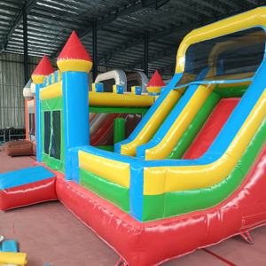 Vente flash : château gonflable en PVC de 5 m * 5 m * 3,5 m avec toboggan, château gonflable pour enfants, aire de jeux gonflable pour enfants à vendre - Product Image 4