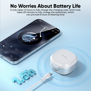 Audífonos In-Ear VIDVIE BT5.4 ANC ENC TWS Inalámbricos con Control Remoto Táctil, Larga Duración de Batería, Sonido Estéreo - Product Image 3