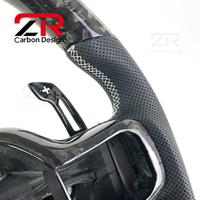Volant en fibre de carbone forgé avec palettes de changement de vitesse magnétiques pour Ford Raptor F150 XLT STX Shelby XL 2018-2024