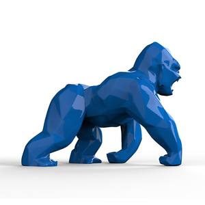 Jardin <span class=keywords><strong>extérieur</strong></span> FRP Craft Home Decor Black-Standbeeld Blue <span class=keywords><strong>XXL</strong></span> Nature Size Animal Custom Resin Gorilla <span class=keywords><strong>Statue</strong></span> King Kong Sculpture - Product Image 2