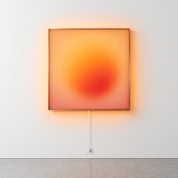 Sumrise Sunset Living Room LUZ Bingkai Poster Kotak Lampu LED yang Dapat Diredupkan, Terbuat dari Paduan Aluminium, Cetak UV Ramah Lingkungan, Poster Mudah Dipasang