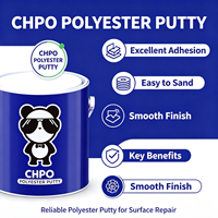 Mastic polyester CHPO en gros : excellente adhérence, facile à poncer, finition lisse, réparation de surface, mastic de carrosserie pour l'automobile