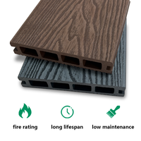Revêtement de terrasse en WPC co-extrudé pour extérieur, anti-taches, prix d'usine