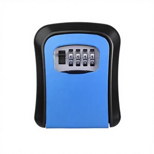 Caja de Seguridad de Aleación Resistente a la Intemperie con Cerradura de Combinación de 4 Dígitos, Caja de Seguridad de Pared con Parte Trasera de Metal y Caja de Seguridad de Plástico para Guardar Llaves en Casa - Product Image 1
