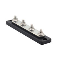 Amomd 4 voies 100A 48V DC bornier à vis barre omnibus en cuivre pour la distribution d'énergie pièces de modification de véhicule