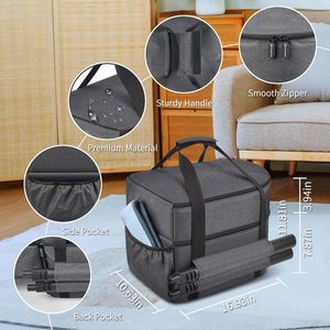 Carry Bag for Portable <strong>Steam</strong> Cleaner, Foldable Handheld Steamer Storage Case Container for 18 Accessories Cleaning Brushes - Product Image 5