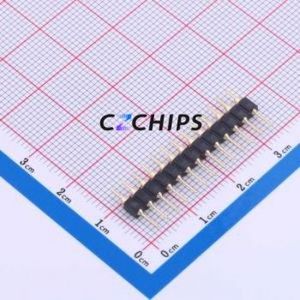 PZ254-1-13-Z-C Pin Header Through hole Component (THT),P=2.54mm Connector 1x13P 2.54mm Round Pin Through Hole - Product Image 2