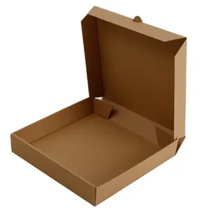食品级长笛波纹定制印刷尺寸Caja Para披萨设计纸板纸箱批包盒，用于礼品运输