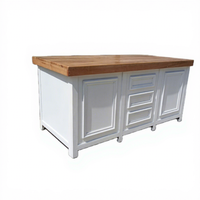 Comptoir de réception de mariage pliable en bois massif blanc, style hôtel moderne de luxe, table d'entrée, bureau d'accueil