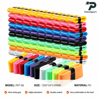 PatsSport Lot de 3 Overgrips de Tennis en PU, Bande Antidérapante Absorbant la Transpiration pour Raquettes de Padel, Pickleball, Badminton et Squash
