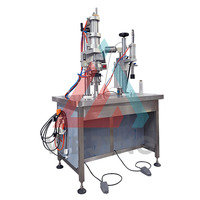 Machine de remplissage d'aérosols semi-automatique haute précision Valve BOV avec pompe pour gaz, peinture, huile et bidons métalliques, contrôle PLC