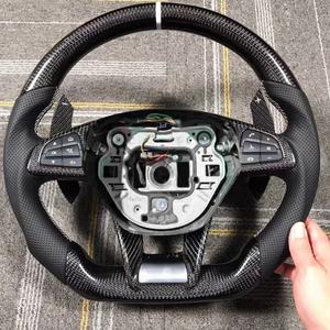 Volant de voiture personnalisé en fibre de carbone pour Mercedes Benz W204 W205 W213 W219 W222 E63 Gle Gls <span class=keywords><strong>Amg</strong></span> <span class=keywords><strong>Gt</strong></span> <span class=keywords><strong>C63</strong></span> E63 S63 G63 - Product Image 6