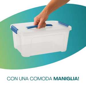 Organizzatore per Armadio Maxi Box 50x40x25cm Scatola Pieghevole con Coperchio e Maniglia - Product Image 4