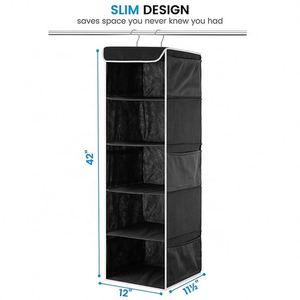 Organizador de Armario XL Ecológico, Estante Multicapa para Suéteres, Cubo de Almacenamiento Colgante para Ropa, Caja de Almacenamiento, Solución de Almacenamiento para Armarios - Product Image 2
