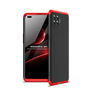 Cover per Telefono Opaca in Plastica Rigida PC Sottile 3 in 1 360° per <span class=keywords><strong>OPPO</strong></span> F17 F19 F21 Pro Reno 7 A76 A16 A54 A37 A74 A95 A5 A12 K10 - Product Image 1