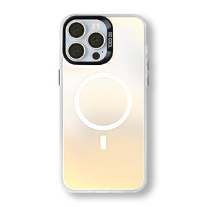 Coques de téléphone antichoc de luxe TPU + PC magnétiques à la mode à chargement sans fil pour 15 Pro Max 11 Pro XS XR Max - Product Image 5