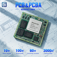 Service de fabrication de modules PCBA pour IA industrielle Rockchip, assemblage de PCB haute densité à trous poinçonnés avec soudure BGA de précision