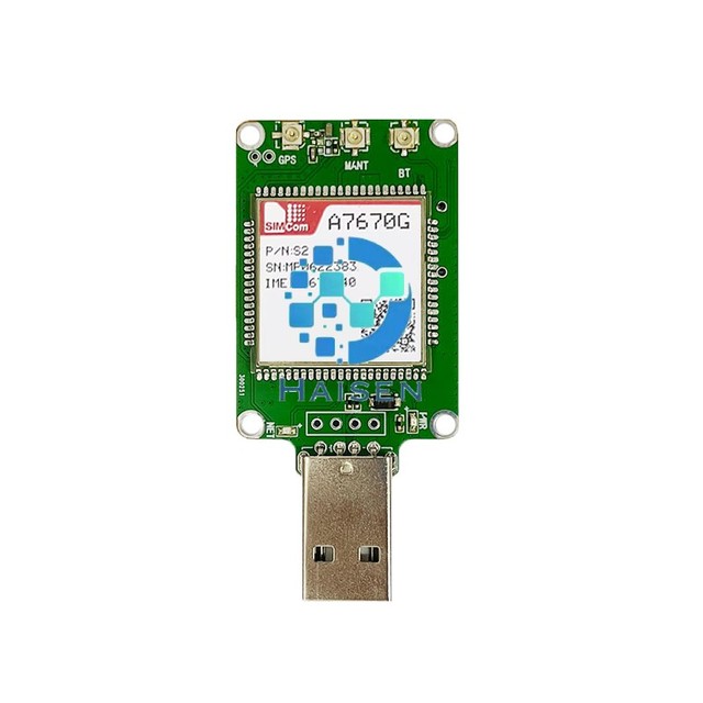 HAISEN SIMCOM A7670G USB Dongle A7670G-Dongle Development Board LTE CAT1+2G+GPS A7670