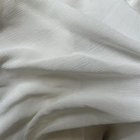 Knitteriger Seiden-Polyester-Crinkle-Crepe 3D Plissierter Crinkle-Chiffon-Stoff