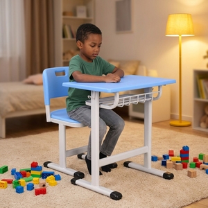 Mobilier scolaire, y compris <span class=keywords><strong>les</strong></span> bureaux et <span class=keywords><strong>les</strong></span> chaises pour étudiants, convient à l'étude à l'école et à la maison. - Product Image 3