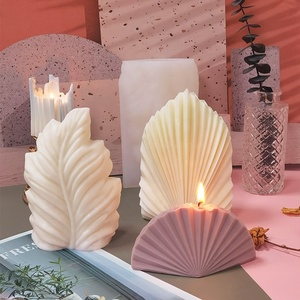 Diy Luxe Geometrische Handgemaakte Zeep Gips Aromatherapie Geparfumeerde Grote Skobsschelp Siliconen Kaarsvorm - Product Image 5