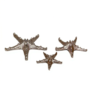 Handmade Modern Aluminum Starfish Sculpture Tabletop Marine Decor for Home Office Wedding <b>Christmas</b> Birthday Diwali - Product Image 1
